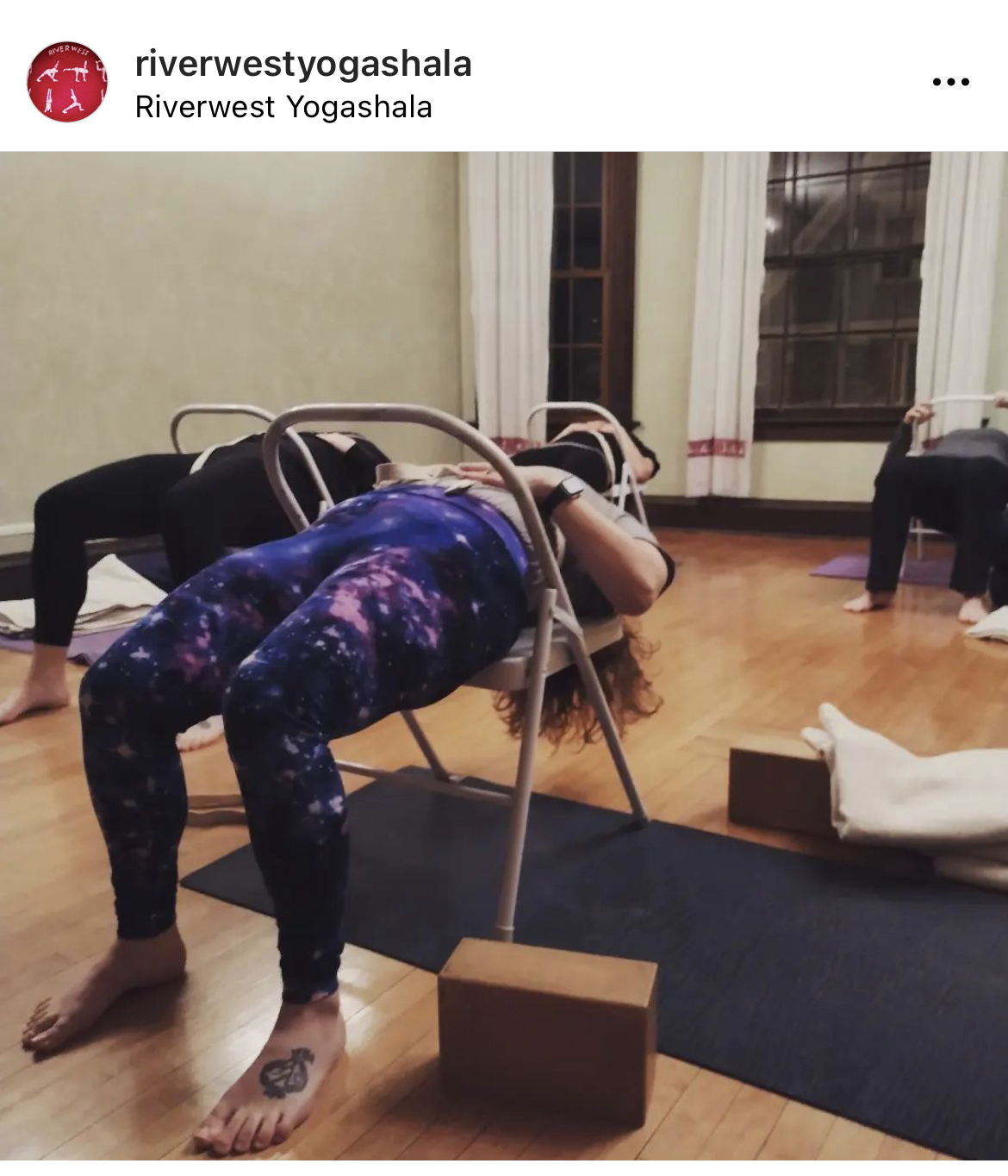 Sara doing Yoga